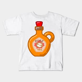 Cute Maple Syrup Sloth Kids T-Shirt